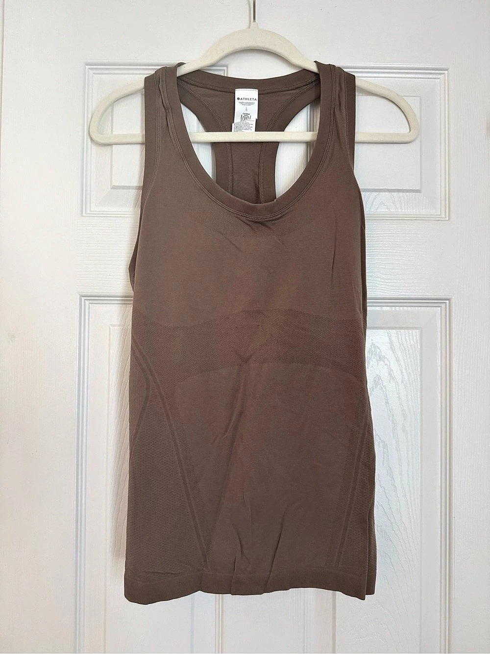 Athleta Momentum Seamless Tank Women's Brown Tank Size Large NWT